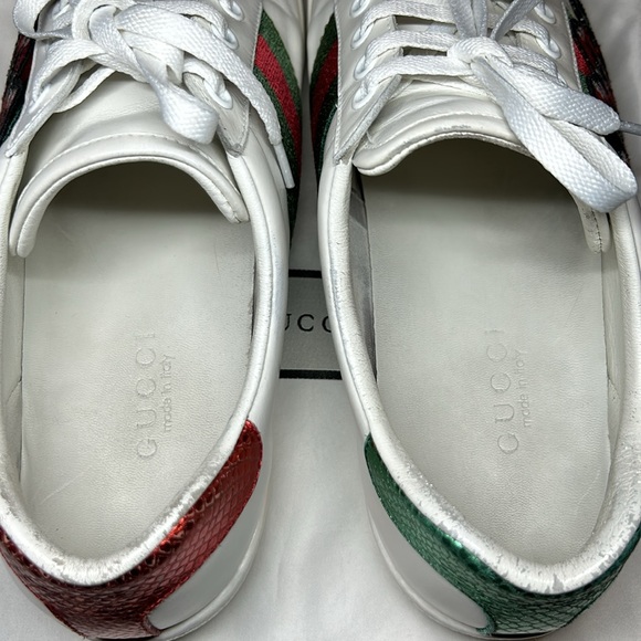 Gucci Ace Embroidered Snake men’s Sneakers. Size US 10. - Picture 9 of 15